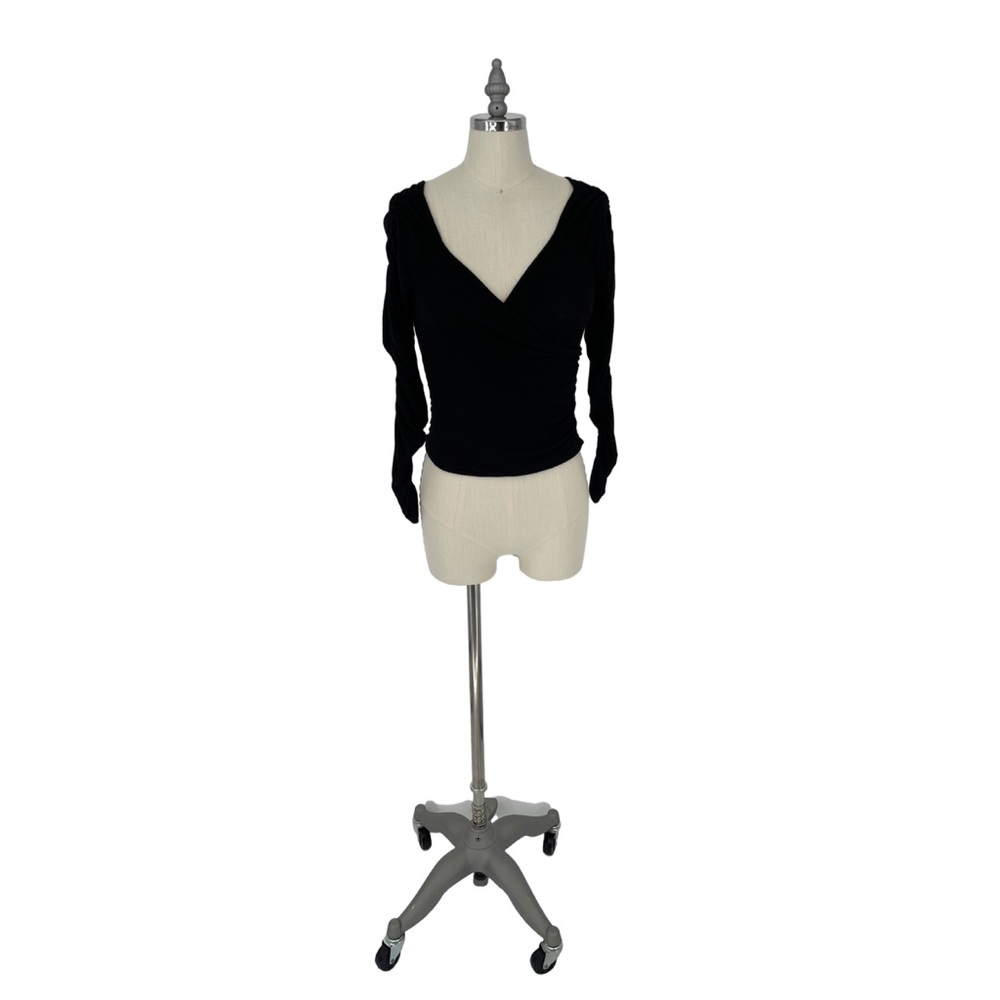 Sage The Label | Women’s Black Wrap Crop Top - Medium